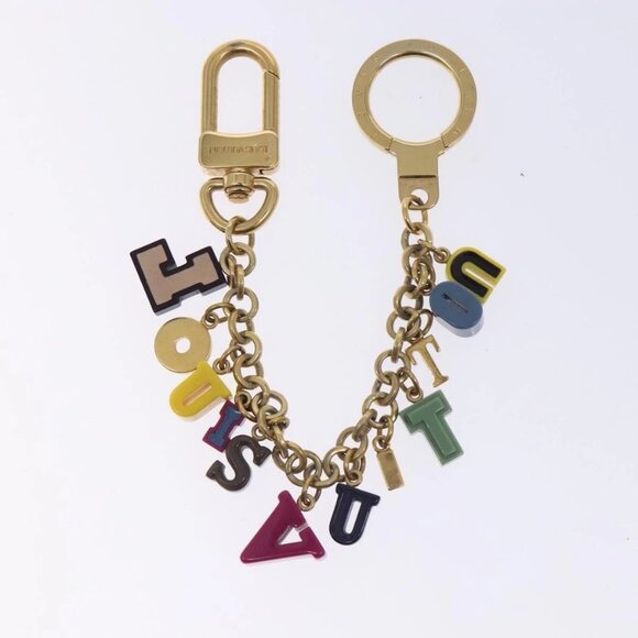 LOUIS VUITTON Porte Cles Chainne Playtime Charm metal Gold M66202 LV Auth 131847 - Picture 3 of 13